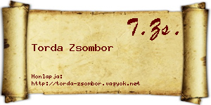 Torda Zsombor névjegykártya